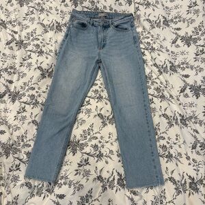 Denim&Co Blue Straight Jeans Classic Style
